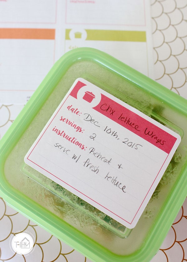 Organizing The Freezer with FREE Printable Freezer Inventory Labels