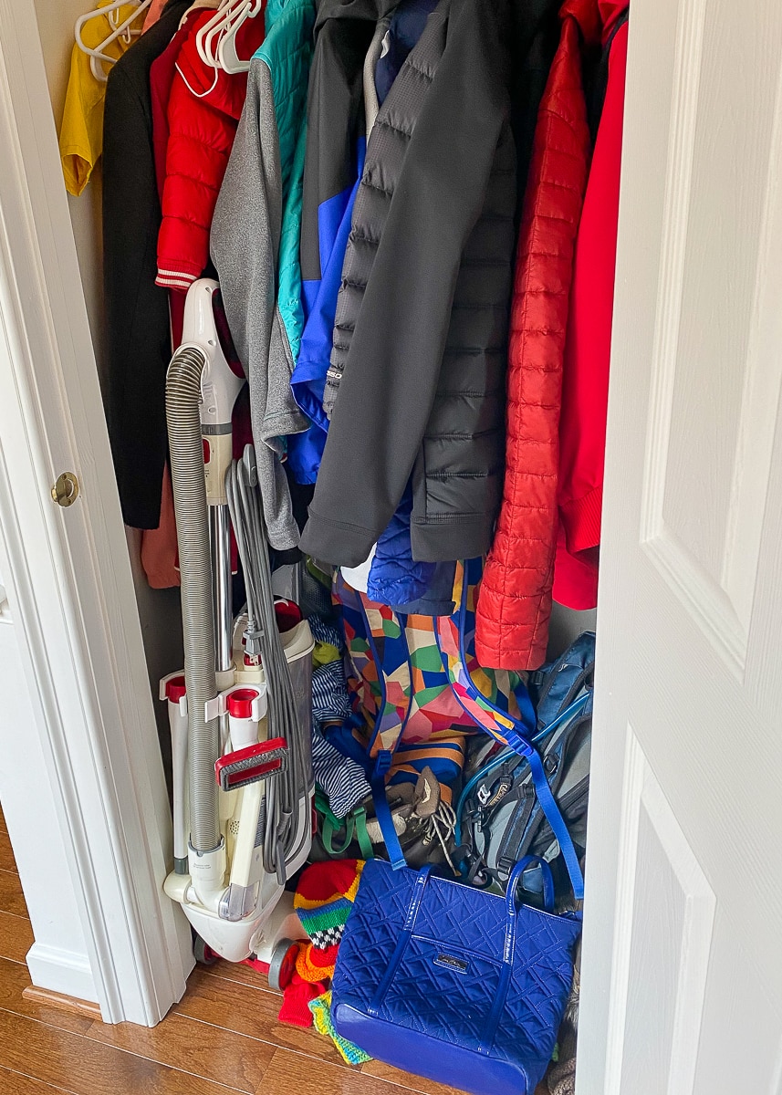 Ideas for Organizing the Front Hall Closet - The Homes I Have Made