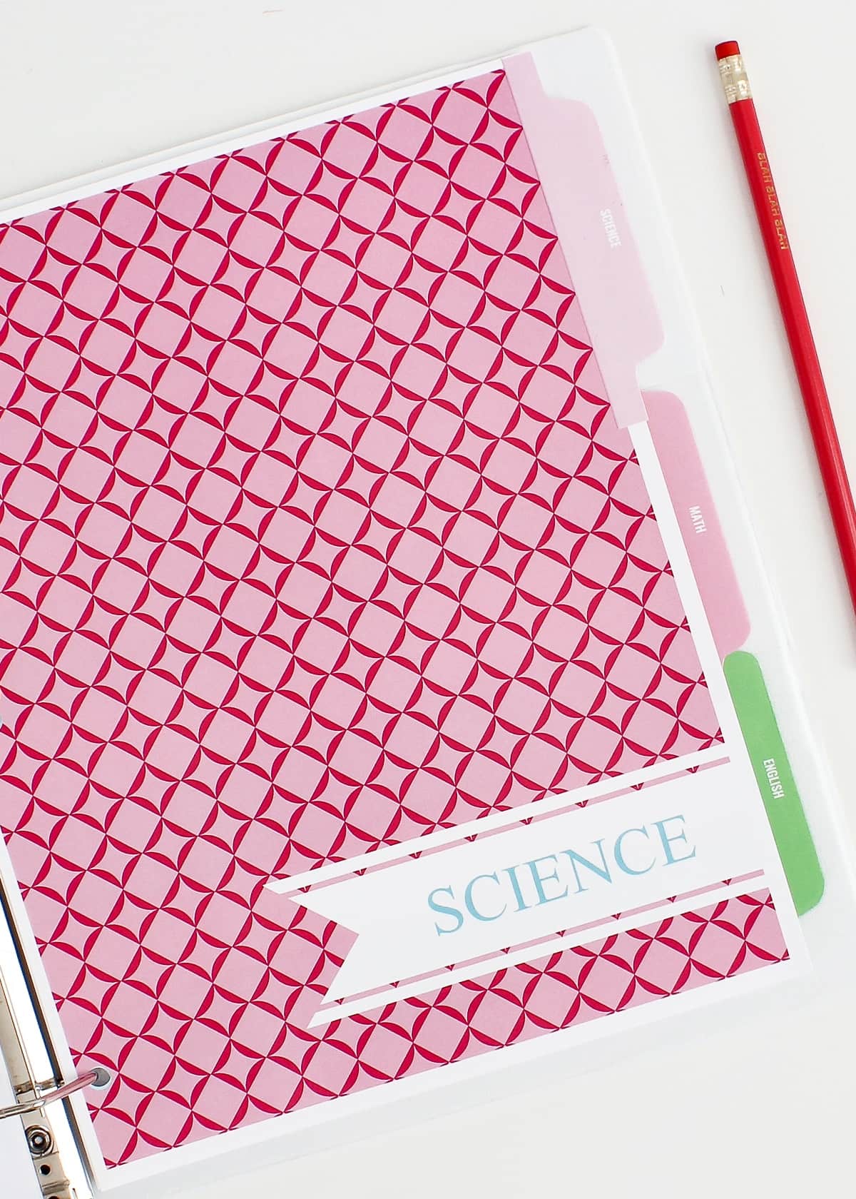 cute science binder covers