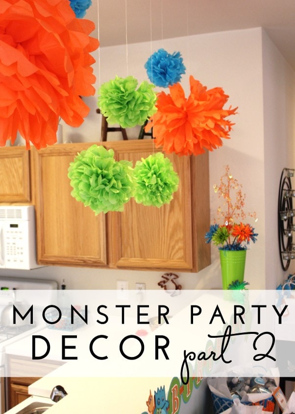 Check out this adorable monster party with tons of DIY monster decor!