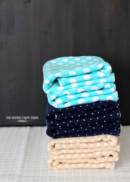My terry & flannel burp cloths are some of the most important baby items I have. They are so effective while also looking great! Here's how to make them...