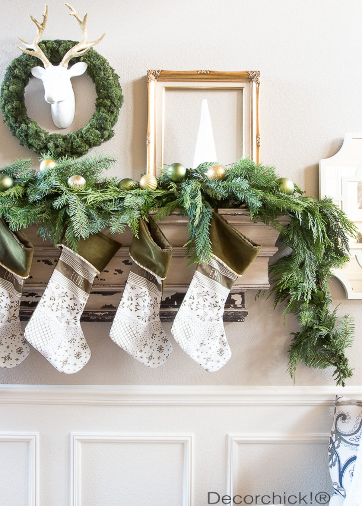 Ideas for Using Green In Your Christmas Decor - The Homes I Have Made