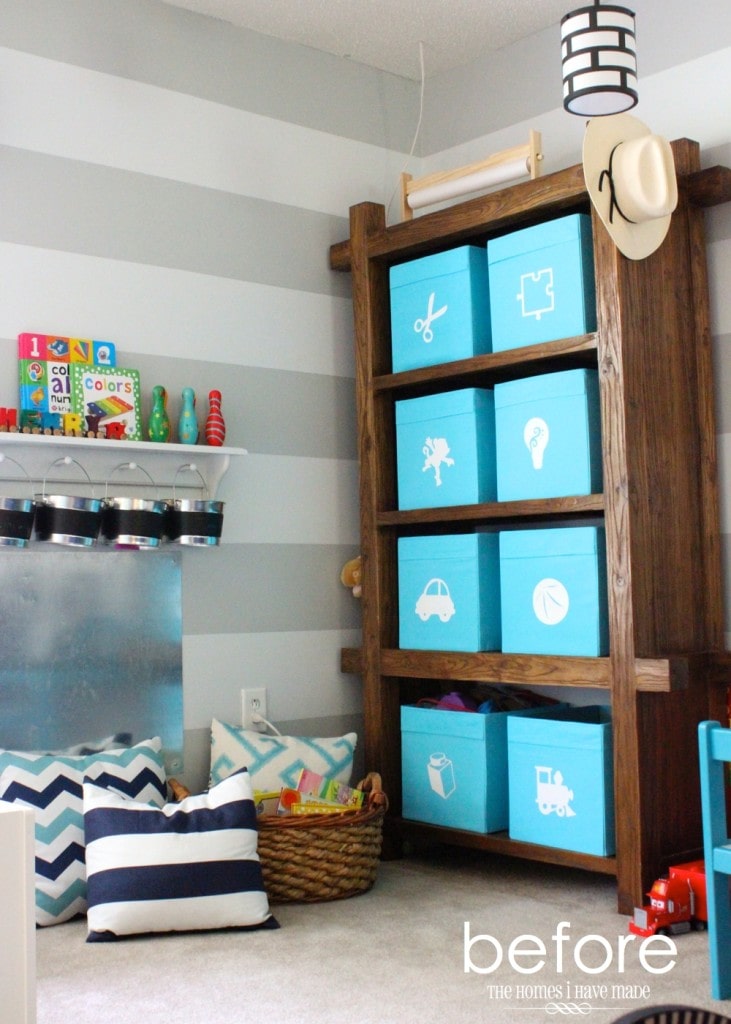 Toy Storage in an IKEA Expedit | The Homes I Have Made