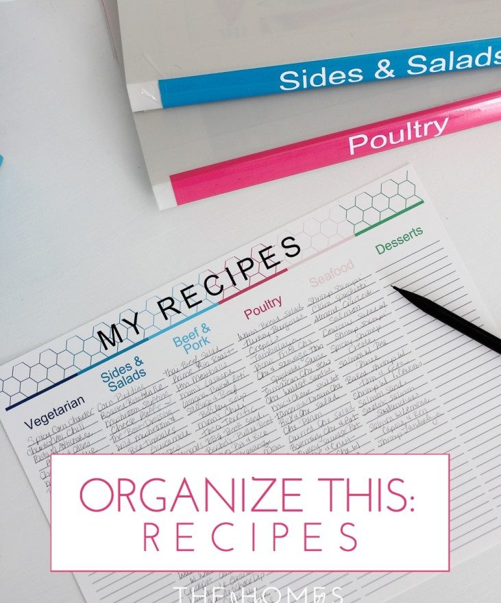 Organize This Recipes (and how I meal plan now!) The Homes I Have Made