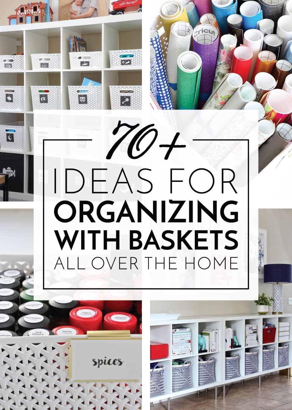 70+ Storage Ideas Using Baskets Around the Home