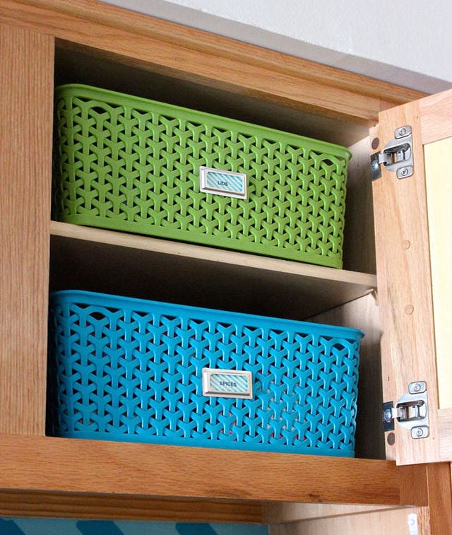 Storage Ideas for Little Upper Cabinets - The Homes I Have Made
