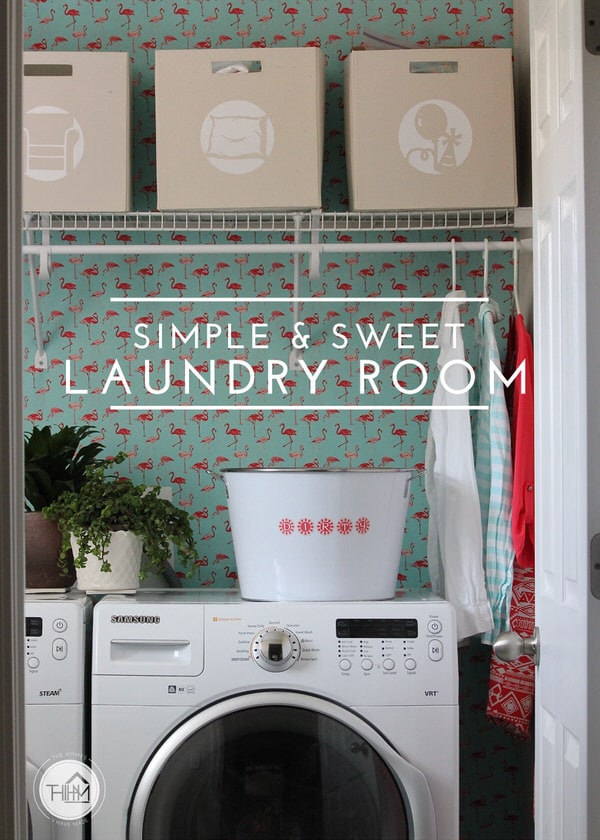 Simple & Sweet Laundry Room Reveal