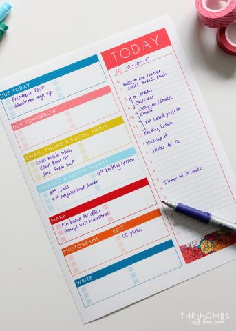 Productivity Printable - The Homes I Have Made