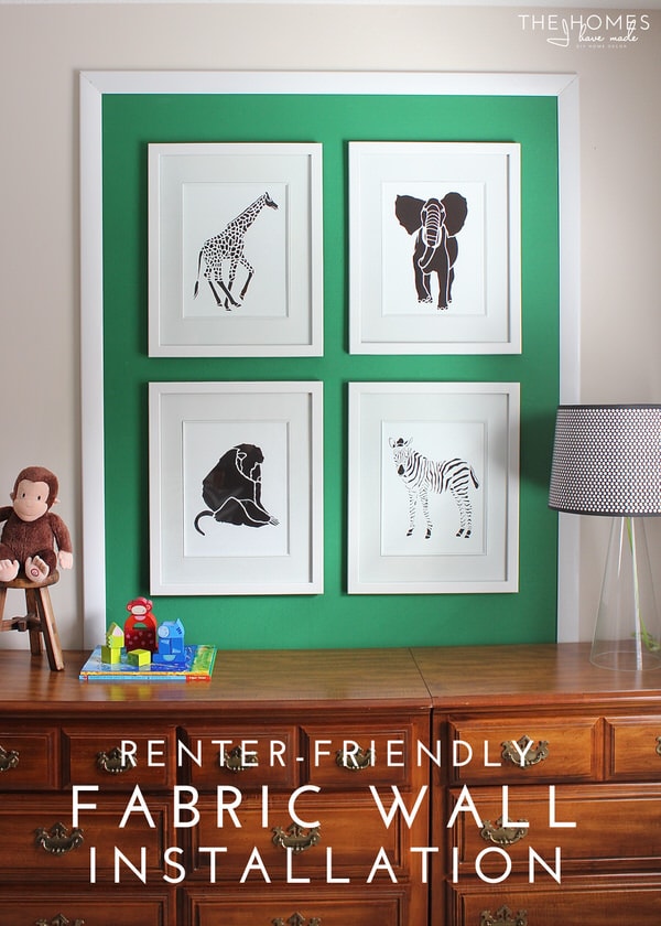 Renter-Friendly Fabric Feature Wall Installation