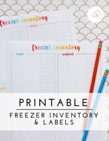 Organizing the Freezer (with Printable Freezer Inventory & Labels ...