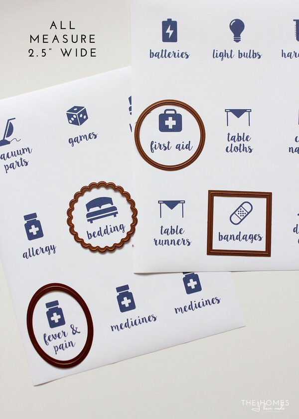 Labeling In The Linen Closet with Printable Labels The Homes I