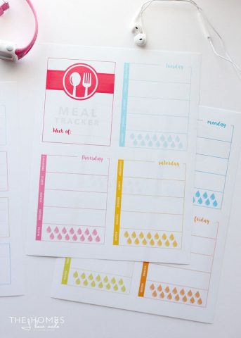Printable Fitness Trackers and Food Journal - The Homes I Have Made