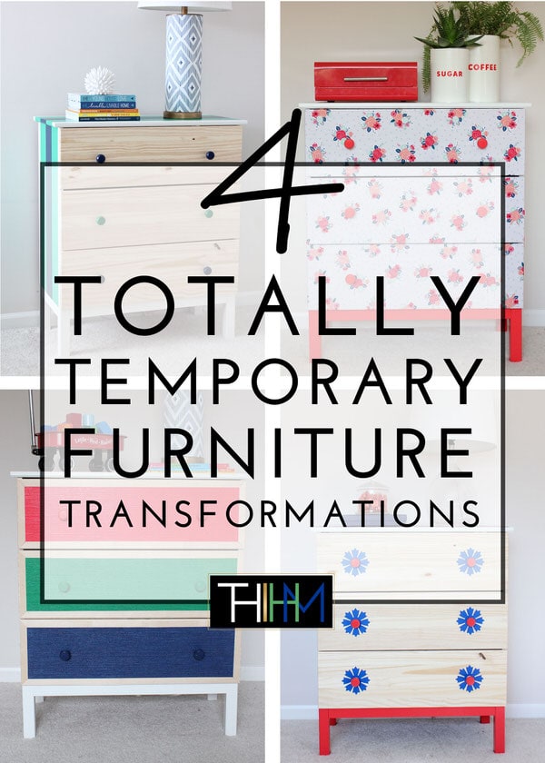 1 IKEA Dresser | 4 Totally Temporary Transformations