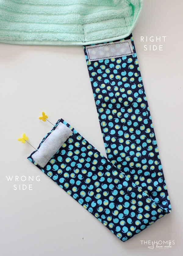 DIY Towel Straps | Velcro Placement