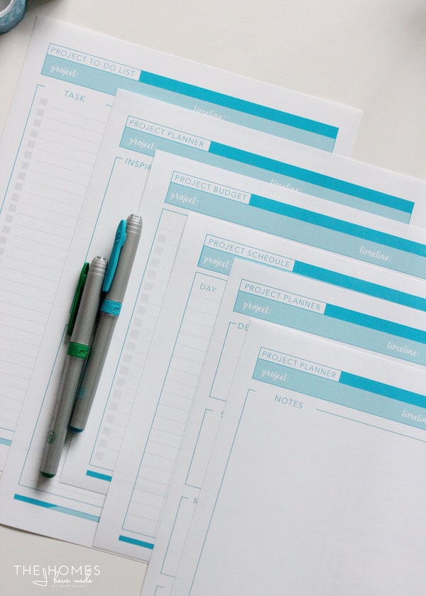 Printable Project Planner | 7-page downloadable kit