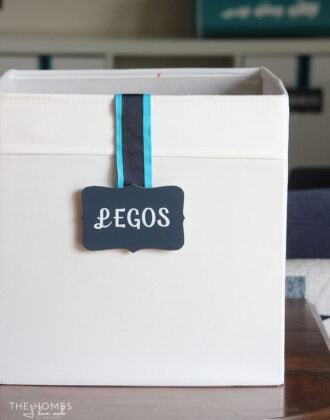 Use Magnetic Basket Labels to label your bins and baskets without any damage or permanence!