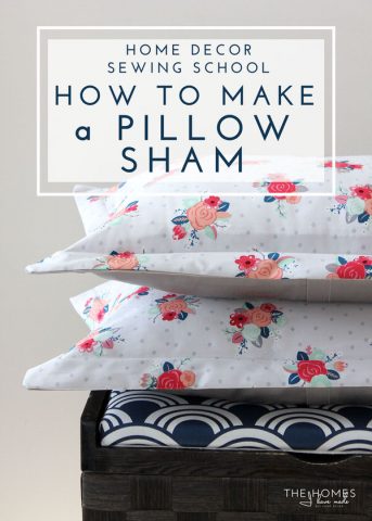 Customize your bed linens and save money by making your own pillow shams! This tutorial walks you through everything you need to know!