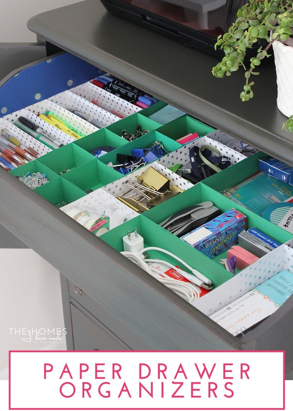 How to Make Paper Drawer Organizers