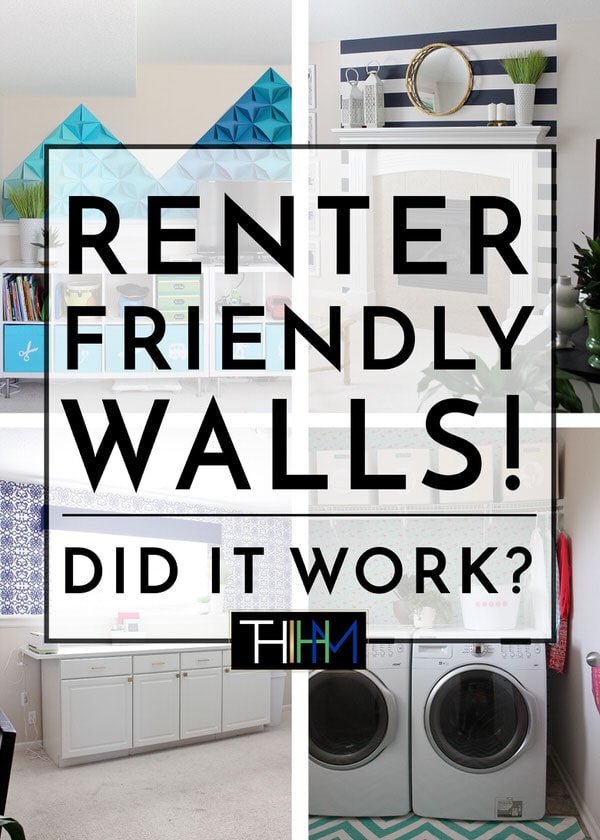 In an effort to not paint any walls, this blogger challenged herself to transform her walls in completely renter-friendly ways. A year later, everything is down off the walls and she's revealing what worked and what didn't!