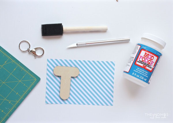 Ever see all those fun wood shapes and letters at the craft store and wonder what you could do with them? Learn how to easy it is to transform them into personalized key chains!
