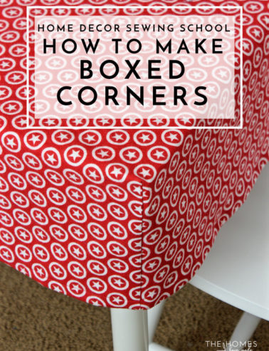 How to Sew Boxed Corners