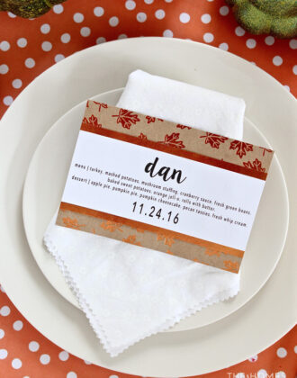 Some basic supplies and just a few minutes are all you need to whip up these 6 easy DIY Thanksgiving Place Card Ideas!