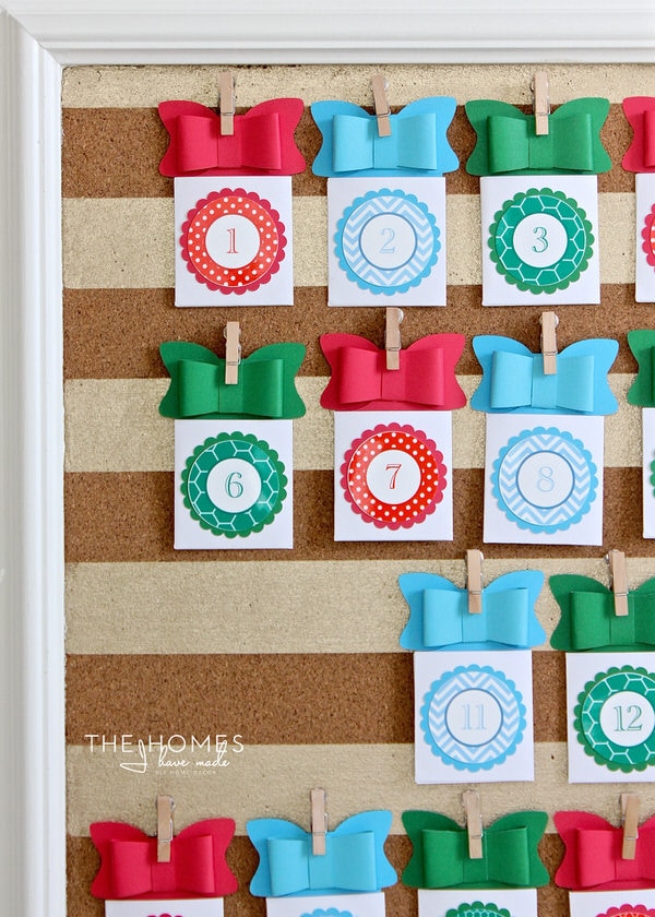 Count down the days until Christmas with this easy and kid-friendly DIY Advent Calendar. Each day, reveal a letter to a secret hidden holiday message!