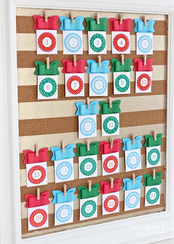 Count down the days until Christmas with this easy and kid-friendly DIY Advent Calendar. Each day, reveal a letter to a secret hidden holiday message!