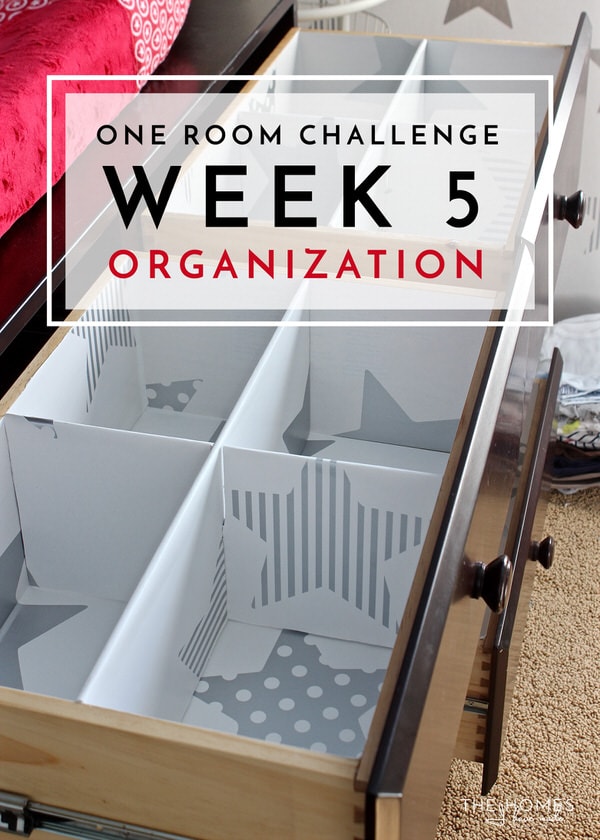 Week 5 of this One Room Challenge is all about organization! Come see how I outfitted the nursery closet and drawers to hold everything baby needs!