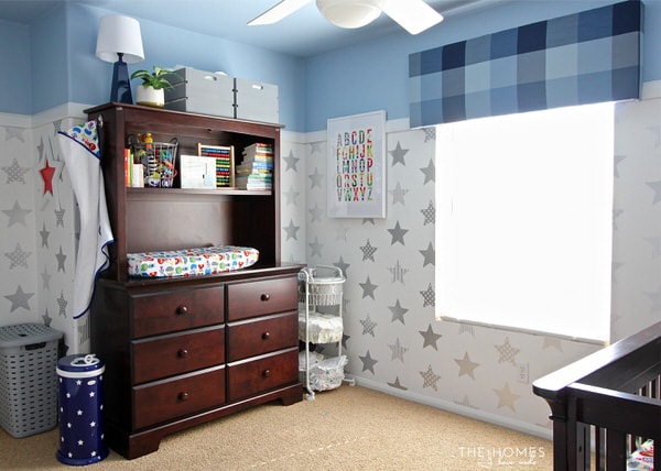 We transformed this boring bedroom into a Super Hero Nursery for our Baby Boy in just 6 weeks as part of the One Room Challenge. Click through to see all the DIY nursery details!