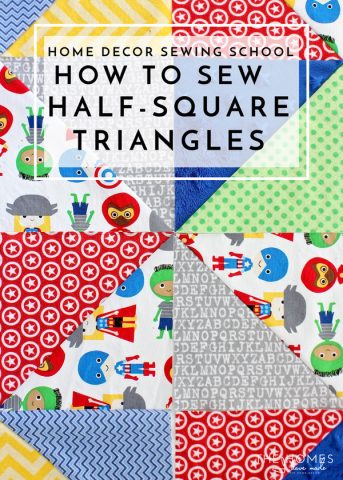 The Half Square Triangle is a quick simple quilting technique! This tutorial teaches you how to sew a HST which can be turned into fun and stylish quilts for anyone!