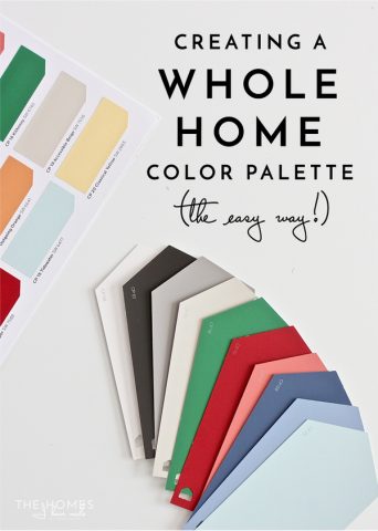 Struggling to create a cohesive home? Here is a quick and easy way to create a whole home color palette (even if you don't want to paint any walls!)