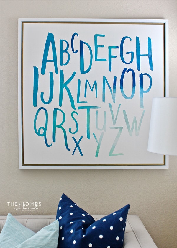 Create your own alphabet playroom art using a relief painting technique with the Cricut Explore!