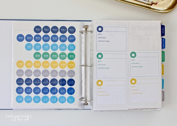 Streamline your meal planning, grocery planning, and dinner prep with an All-In-One Kitchen Binder that includes recipes, resources, and anything else you need right at your finger tips!