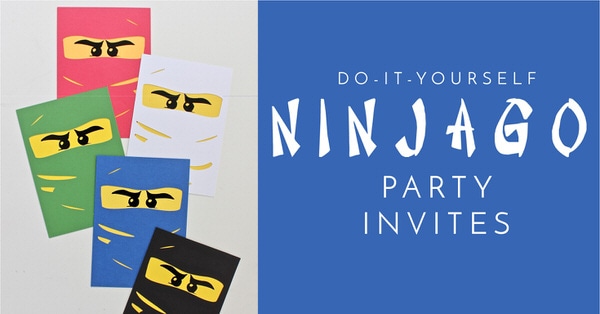 Make your own Ninjago Party Invitations using this simple tutorial for the Cricut Explore!