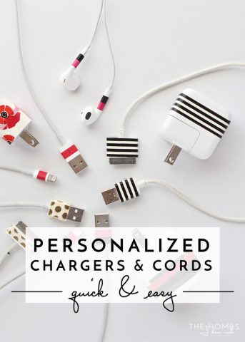 When all device cords and chargers look the same, use washi tape to personalize and claim yours!