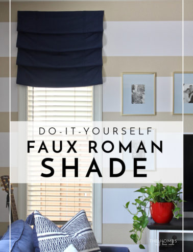 faux Roman Shade