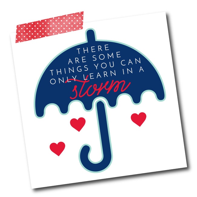 Inspirational Home Quotes: "There are some things you can only learn in a storm."