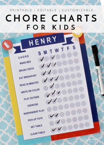 Looking for a fun, easy, interactive and effective way to keep kids on task this summer or anytime? These 21-page printable chore chart kits have everything you need to create charts and routines for the whole family!