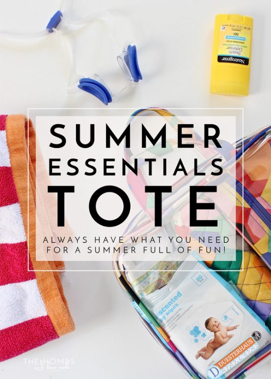 Create a Summer Essentials Tote to store everything you need for a summer full of fun!