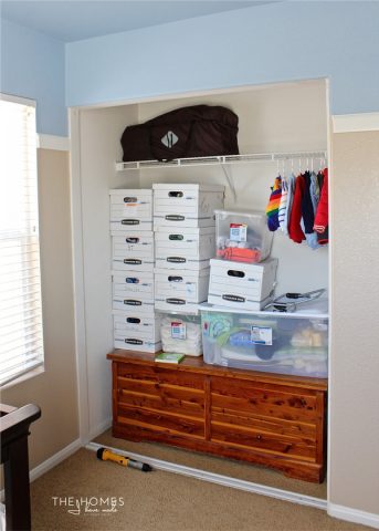 An Organized Nursery Closet Start to Finish | The Homes I Have Made
