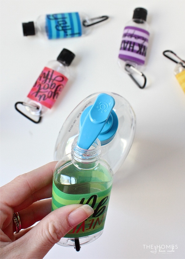 Get back-to-school ready with these fun and oh-so-simple DIY Hand Sanitizer Keychains!