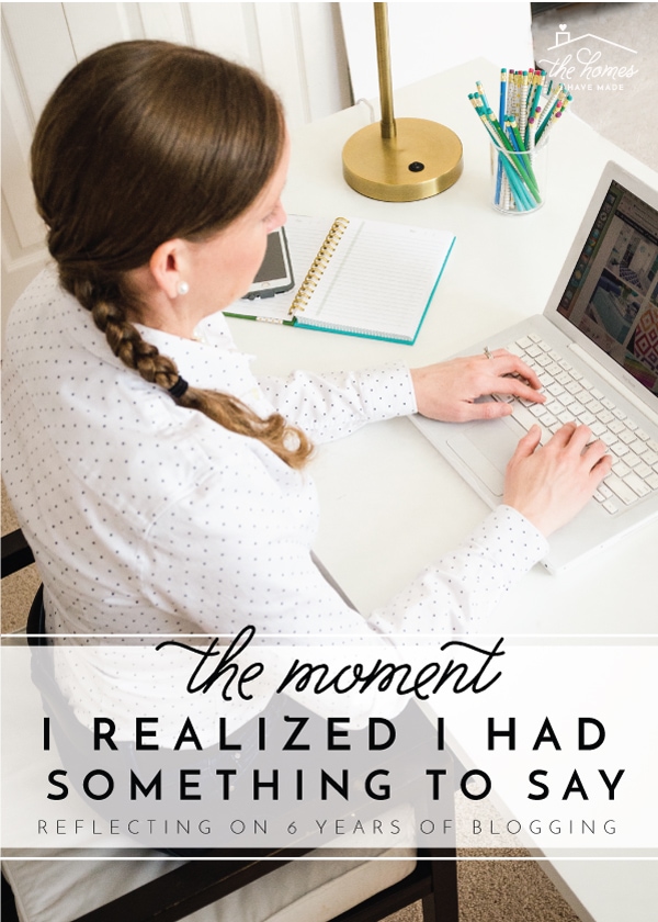 The Moment I Realized I Had Something To Say | Reflections on 6 Years of Blogging