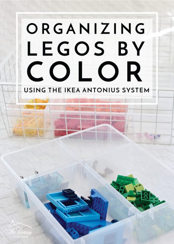 Organizing Legos By Color with the IKEA Antonius System