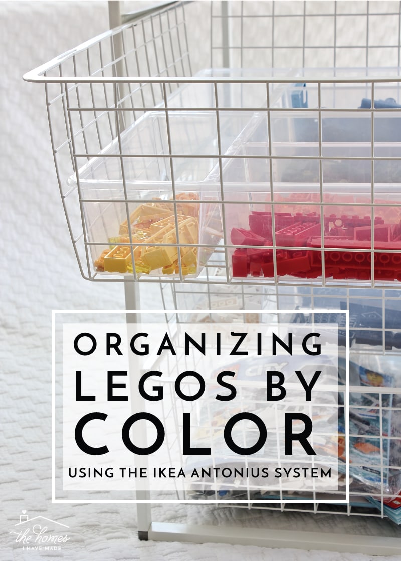 Organizing Legos By Color with the IKEA Antonius System