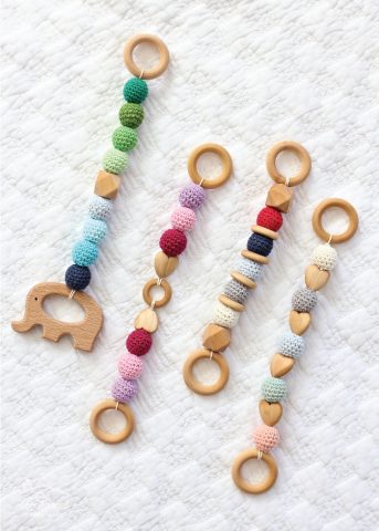 DIY Wood And Bead Baby Teethers - The Homes I Have Made