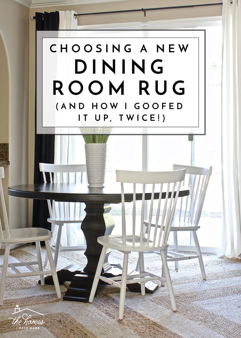 Choosing the right rug for a space isn't easy. Check out my process for selecting a Dining Room Rug and how I goofed it up twice!