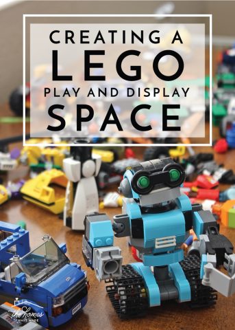 Creating a Lego Play and Display Space | Combine a play surface, storage and display shelves to create the ultimate Lego play space!