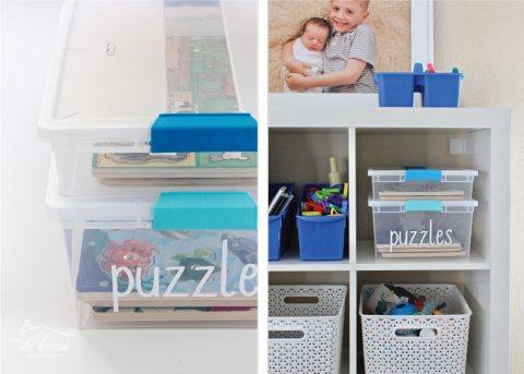 Ideas for Storing Wooden Kid Puzzles - The Homes I Have Made