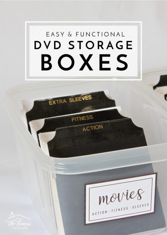 Organize and streamline your DVDs with these simple DVD Storage Boxes